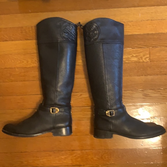 Tory Burch Marlene Riding Boot - Black - Picture 3 of 5